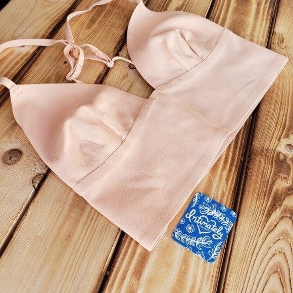(S) Free People Sage Longline Peach Bra - Picture 6 of 7